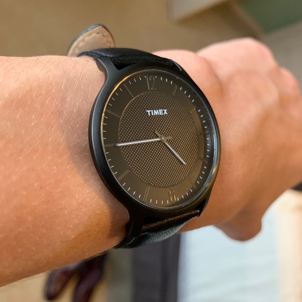 Black men’s Timex watch
